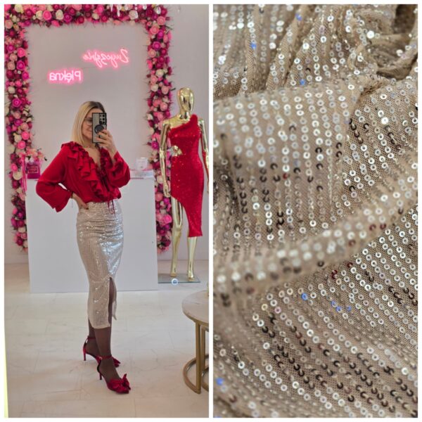 Spódnica cekinowa ZŁOTO