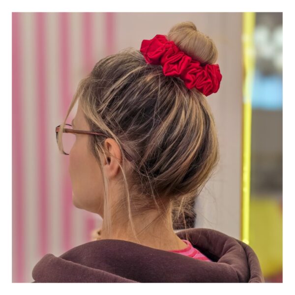 Frotka jedwab CZERWIEŃ