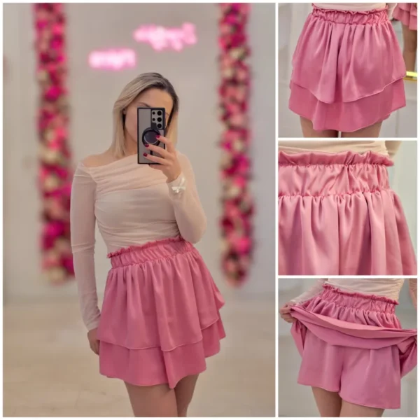 Spódnico - spodenki Aurora Różowa Premium